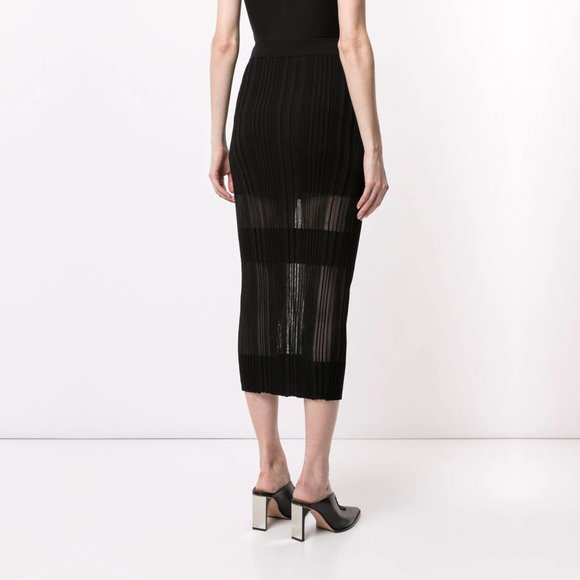 Dion Lee opacity pleat stretch midi pencil skirt - Picture 4 of 9